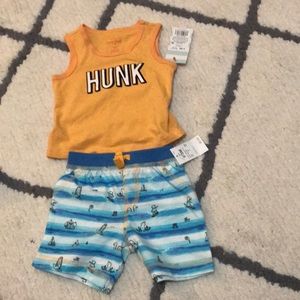Baby tank and shorts NWT